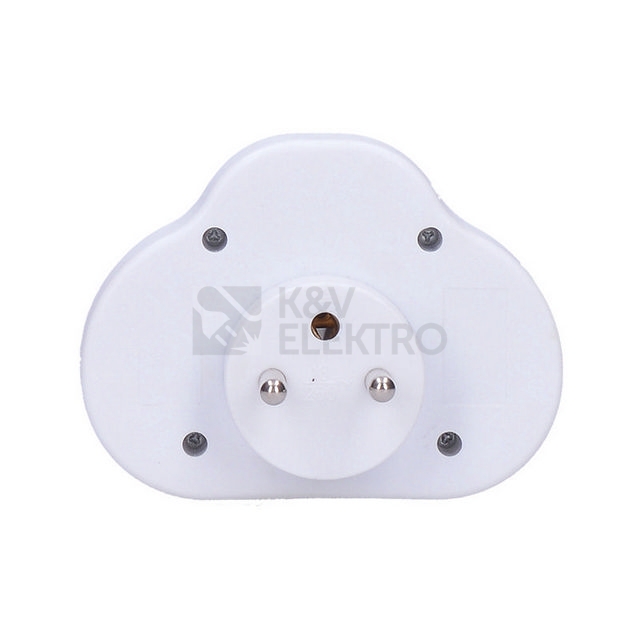 Obrázek produktu Rozdvojka s vypínačem P97 bílá 2x 10A 1