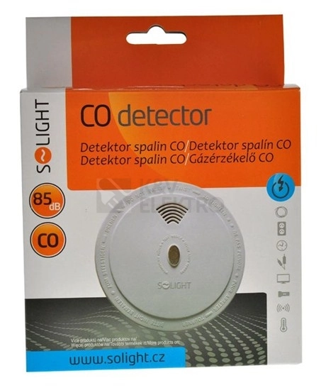 Obrázek produktu Detektor oxidu uhelnatého CO Solight 1D31 1