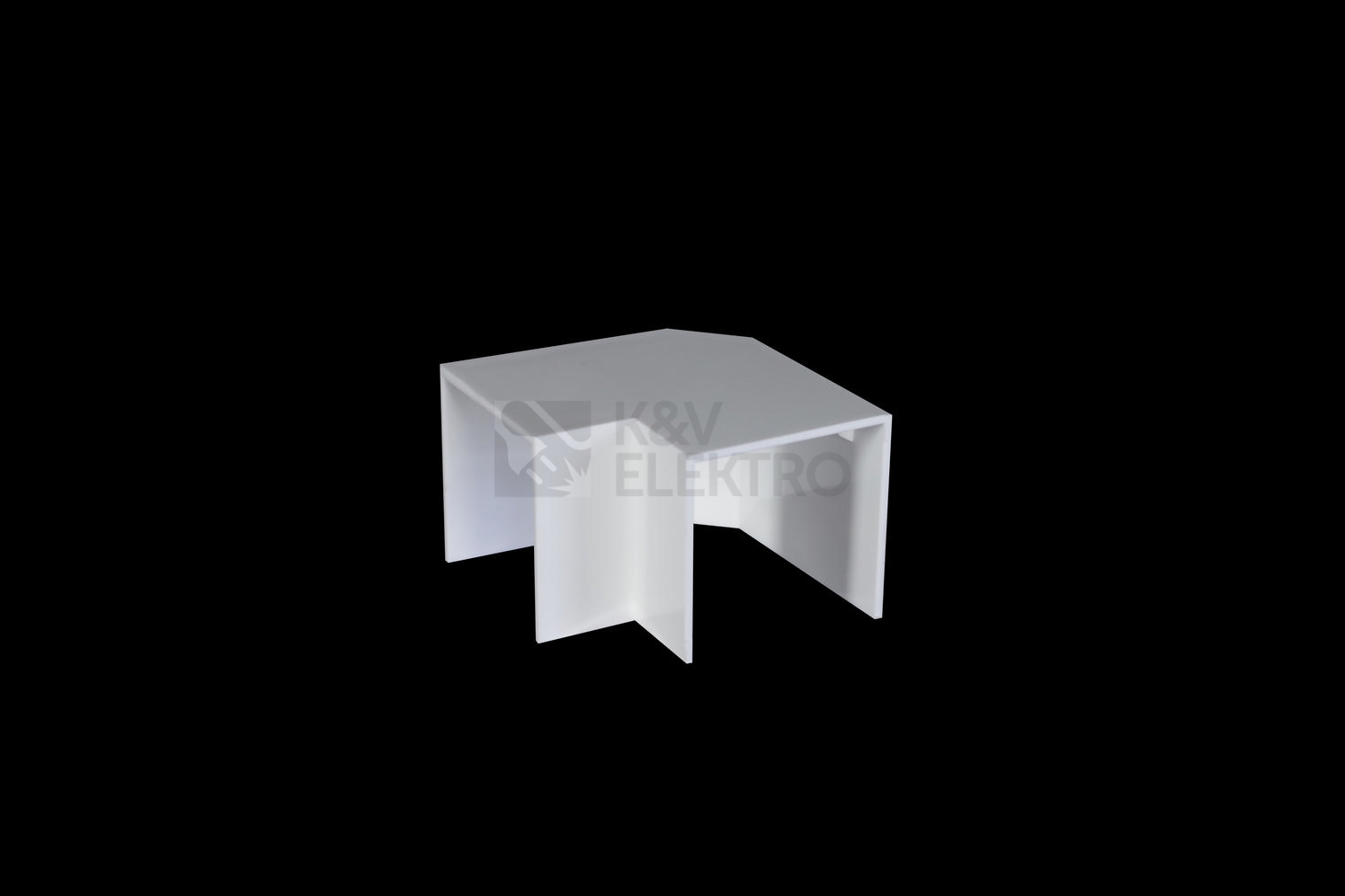 Obrázek produktu Roh plochý 40x40mm, bílá 0