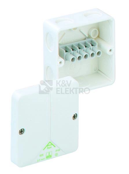 Obrázek produktu Krabice Spelsberg Abox 025-252 bílá IP65 80x80x52mm se svorkovnicí 80210701 0