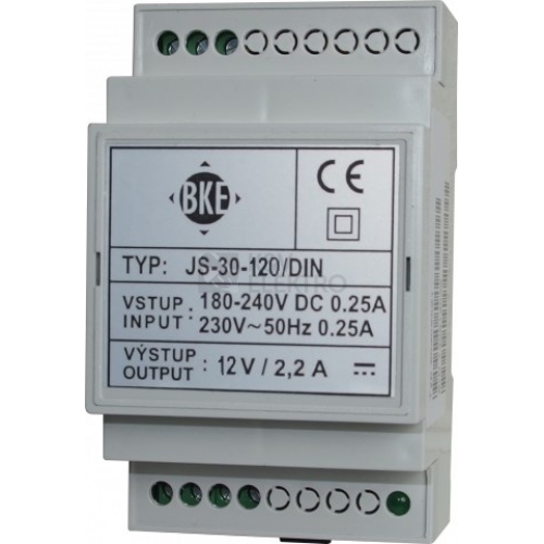 Spínaný napájecí zdroj BKE 30W JS-30-120/DIN 12VDC