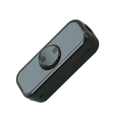 Vypínač šňůrový Kopp 1936.0500.2 dvoupólový černý průchozí 10A