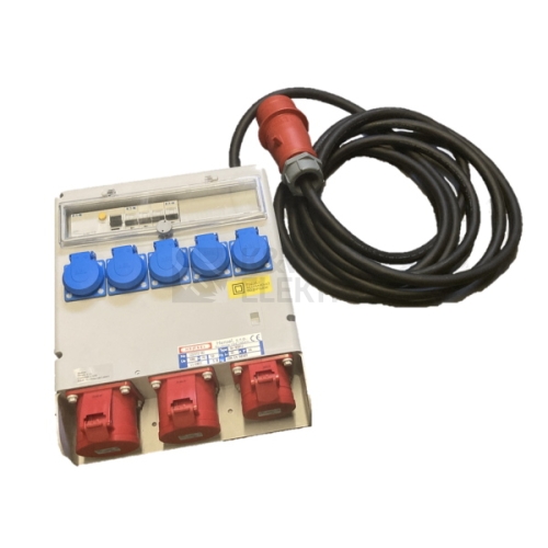  Zásuvková skříň Hensel SK-95012 5x230V 1x400V/16A/5p 2x400V/32A/5p přenosná s přívodním kabelem