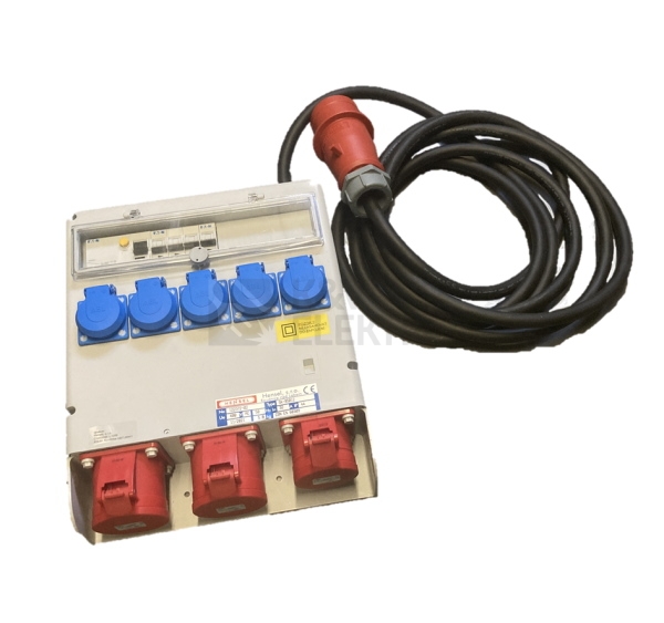 Obrázek produktu  Zásuvková skříň Hensel SK-95012 5x230V 1x400V/16A/5p 2x400V/32A/5p přenosná s přívodním kabelem 0