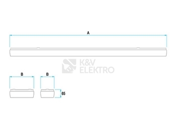 Obrázek produktu  Zářivkové svítidlo Trevos SM 258 KR E 12066 čirý difuzor (křišťál) 2x58W 1