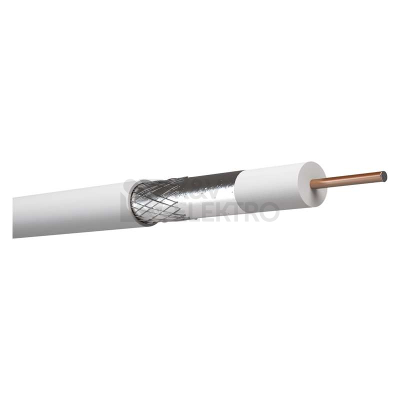 Obrázek produktu Koaxiální kabel CB130 EMOS S5381 bílý 2