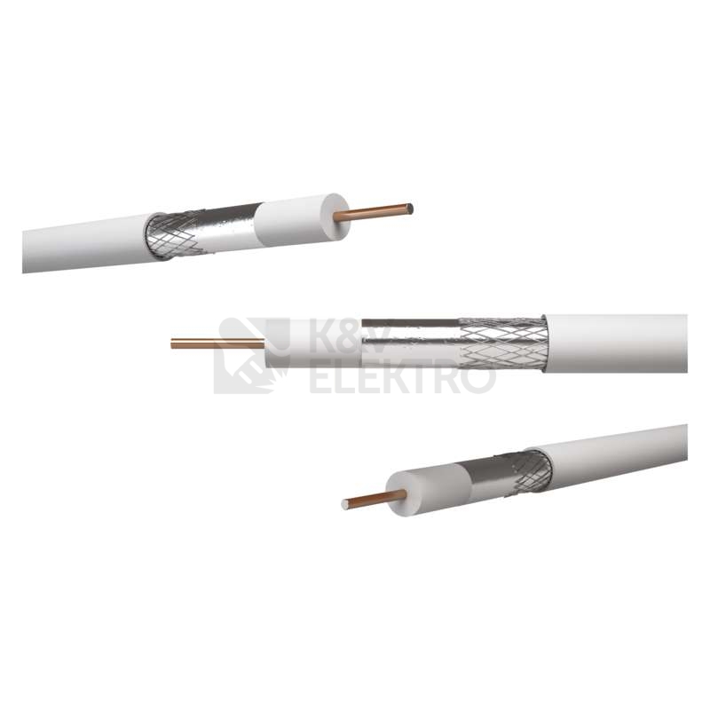Obrázek produktu Koaxiální kabel CB130 EMOS S5381 bílý 6