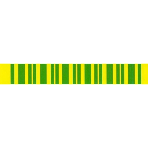 Levně Samolepka barevný pásek (zelenožlutý) uzemnění 18x115mm