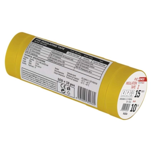 Izolační páska EMOS F61516 15mm x 10m žlutá (obrázek 6)
