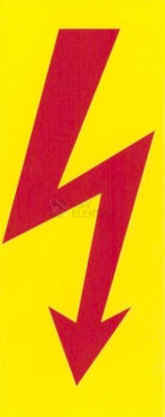 Obrázek produktu Samolepka blesk velký (červenožlutý) 45x115mm 0