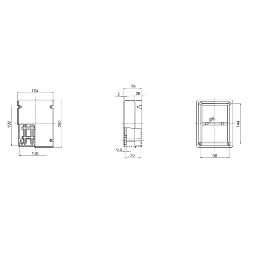 Rozvodná krabice GEWISS GW44407 190x140x70mm IP56 na omítku