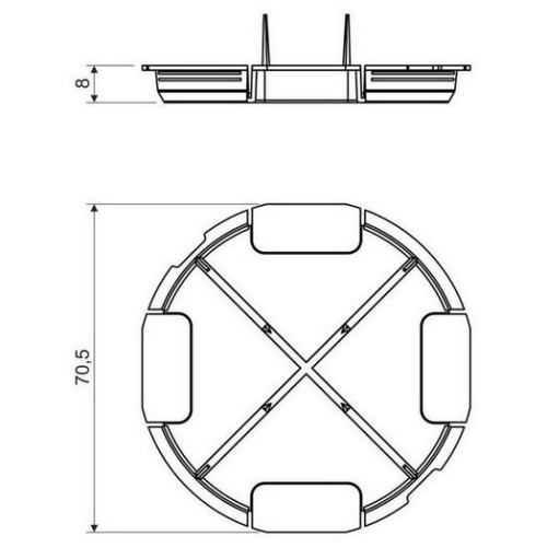 Víčko KOPOS ZV 68 AB zaslepovací
