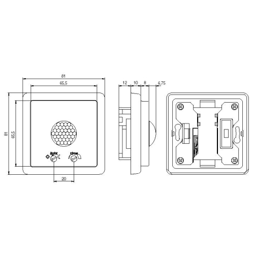 ABB Classic pohybové čidlo jasně bílá 3299C-C22100 B1