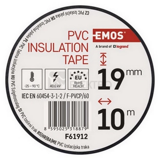 Obrázek produktu Izolační páska EMOS F61912 19mm x 10m černá 6