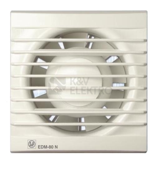 Obrázek produktu Axiální koupelnový ventilátor Soler & Palau EDM-80N 0