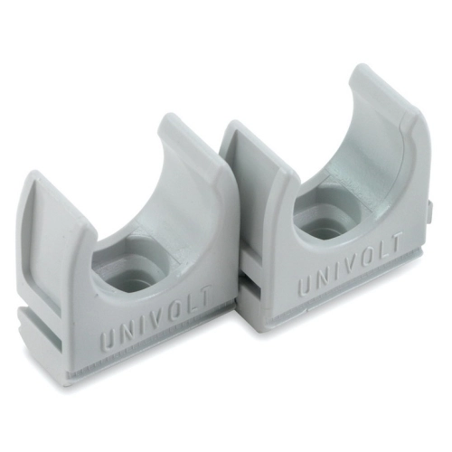 Příchytka pro trubku Dietzel CL 40mm světle šedá 82223