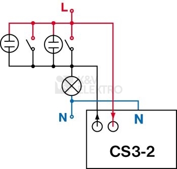 Obrázek produktu Časové relé ELEKTROBOCK pod vypínač CS3-2 1