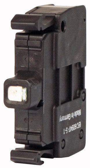 Obrázek produktu Ledka zelená, čelní upevnění, bezšroubové svorky, 85-264VAC, 5-15mA, M22-CLED230-G /216577/ 0