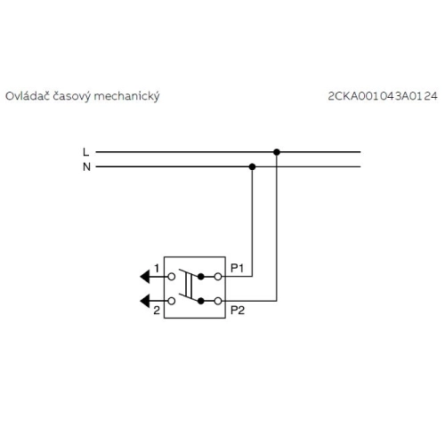 ABB časový spínač 1043-0-0124 (1071 U) 2CKA001043A0124 (obrázek 4)