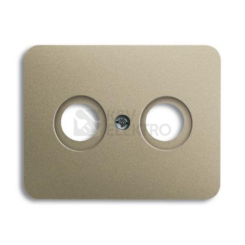 Obrázek produktu ABB Alpha Exclusive kryt zásuvky televizní a rozhlasové palladium 1724-0-2791 (2CKA001724A2791) 0
