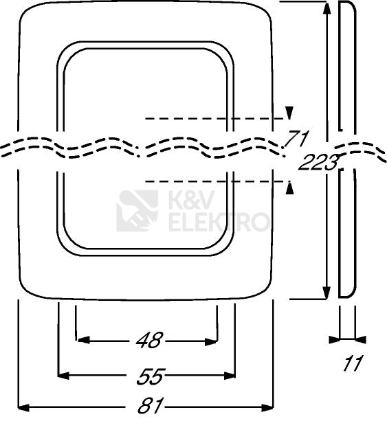 Obrázek produktu  ABB Reflex SI trojrámeček 1725-0-0944 (2513-214) 2CKA001725A0944 1