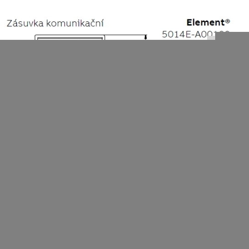 ABB Element kryt datové zásuvky bílá/ledová šedá 5014E-A00100 04 (obrázek 3)