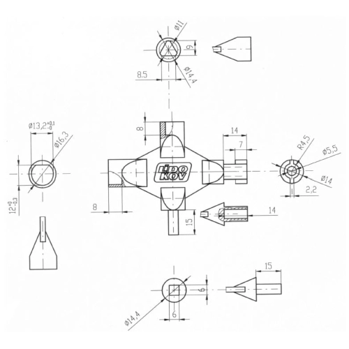 Klíč univerzální víceúčelový rozvaděčový Lidokov LK1 01.031 (obrázek 4)