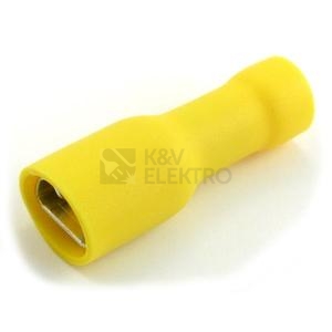 Obrázek produktu Konektory faston celoizolované GPH GF-F 608P 6,3x0,8mm 4-6mm2 (100ks) 0