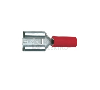 Obrázek produktu Konektory faston X720/8 červený, rozměry 7,7x0,8 mm, průřez 0,5-1,5mm2 (100ks) 0