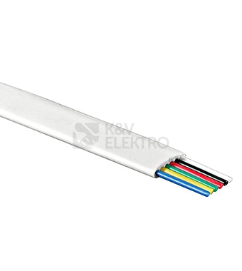 Obrázek produktu Telefonní kabel šestižílový bílý (100m) 0