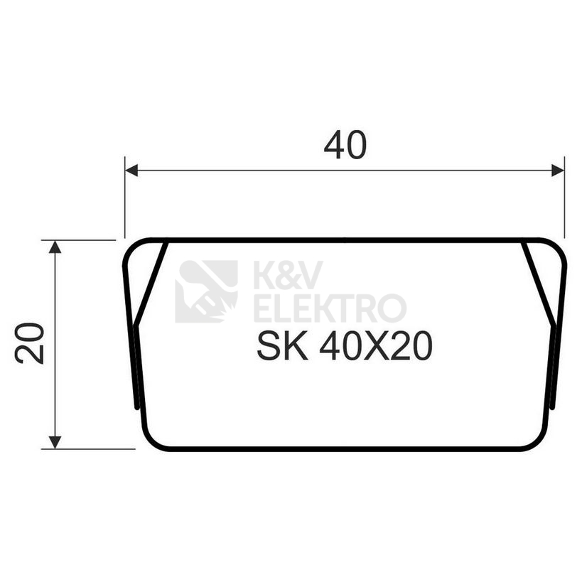 Obrázek produktu Kanál stínící KOPOS SK 40X20 S 1