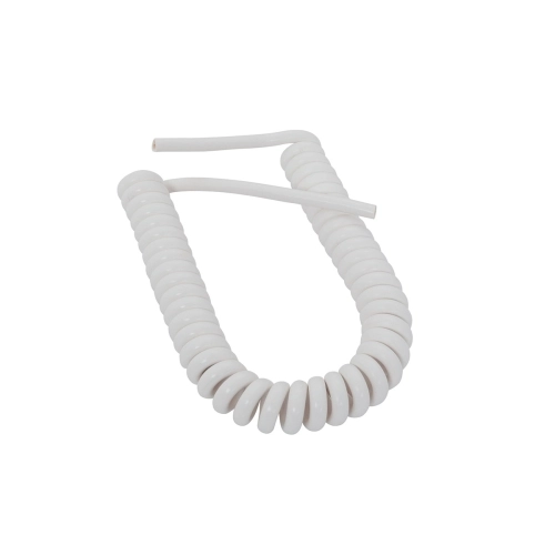 Spirálový kabel délka 60-180cm H03VV-F 3G0,5 bílý SPK 85 3051-3-1/0,6