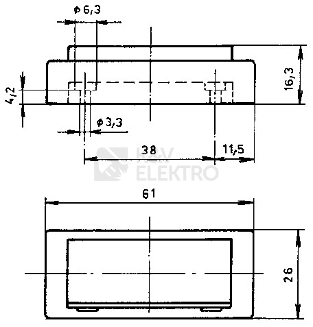 Obrázek produktu ABB tlačítko zvonkové 3171-80114 bílá 1