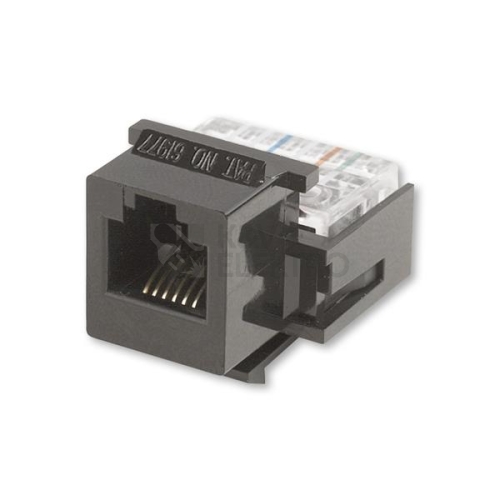  ABB keystone modular-Jack RJ12-6 Cat.3 černá 1228.01