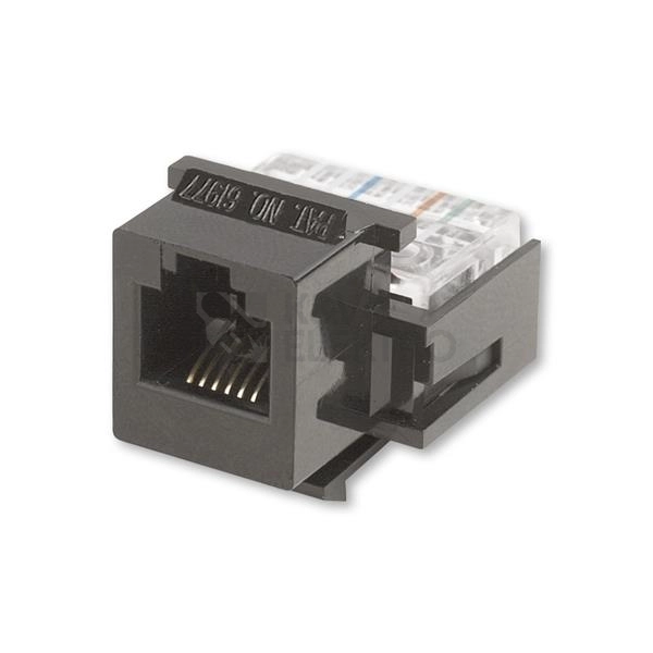 Obrázek produktu ABB keystone modular-Jack RJ12-6 Cat.3 černá 1228.01 0