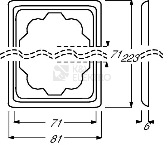 Obrázek produktu ABB Impuls trojrámeček chromová 1754-0-4135 (1723-726) 2CKA001754A4135 1