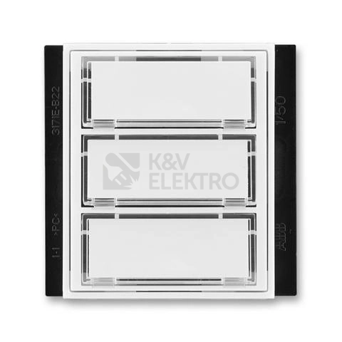 Obrázek produktu ABB Element,Time zvonkové trojtlačítko bílá/bílá 3171E-A00300 03 0