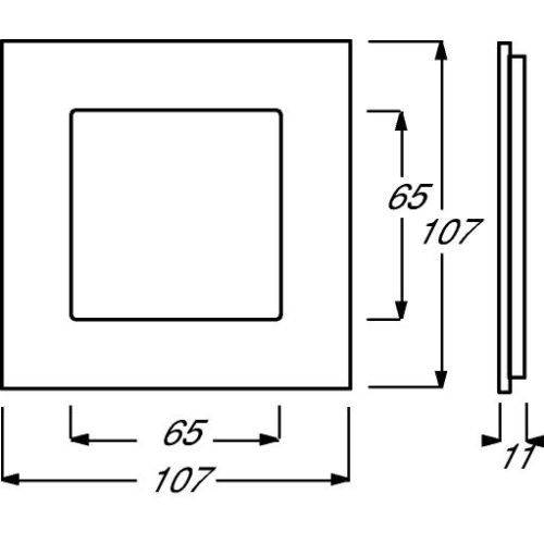 ABB Solo Carat rámeček ušlechtilá ocel 1754-0-4254 (1721-860) 2CKA001754A4254