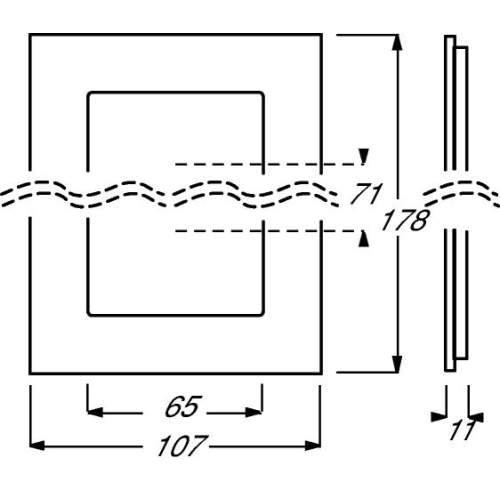 ABB Solo Carat dvojrámeček ušlechtilá ocel 1754-0-4255 (1722-860) 2CKA001754A4255