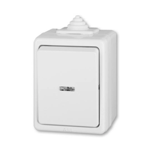 ABB Praktik vypínač č.6So, 6S IP44 bílá 3553-25922 B se svorkou N