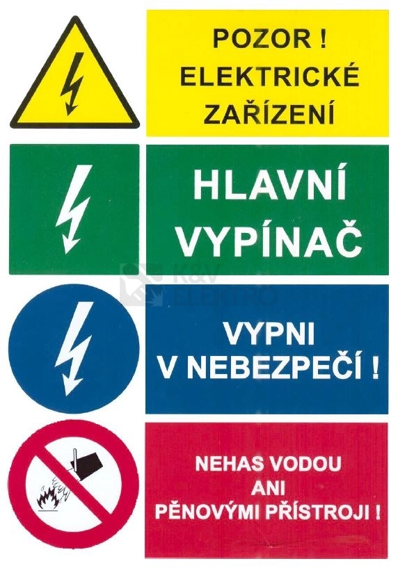 Obrázek produktu Samolepka sdružená tabulka 148x210mm 0