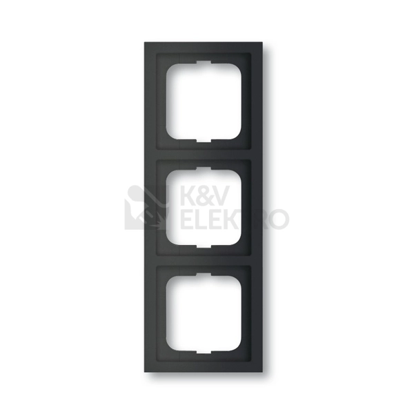 Obrázek produktu ABB Future Linear trojrámeček mechová černá 1754-0-4421 (1723-885K) 2CKA001754A4421 0