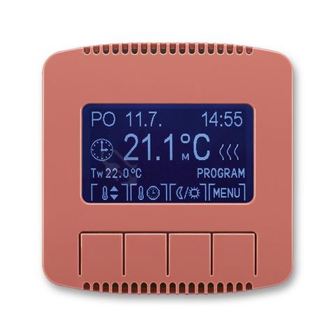Obrázek produktu ABB Tango termostat pokojový vřesová červená 3292A-A10301 R2 programovatelný 0
