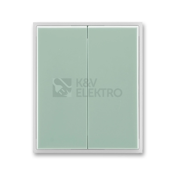 Obrázek produktu ABB Element kryt vypínače dělený agáve/ledová bílá 3558E-A00652 22 0