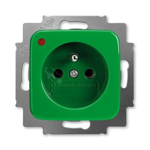 Obrázek produktu ABB zásuvka s přepěťovou ochranou zelená 5598D-A2349Z 0