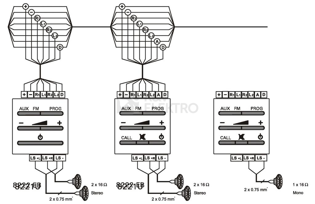 Obrázek produktu ABB reproduktor vestavný 8200-0-0013 (8222 EB) 2CKA008200A0013 1