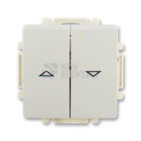 Obrázek produktu ABB Swing (L) žaluziové tlačítko světle šedá 3557G-A88340 S1 0