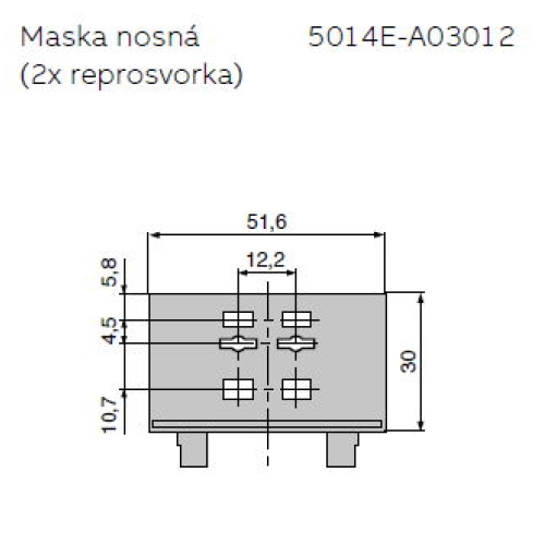 ABB nosná maska 5014E-A03012 Element,Time 1x repro