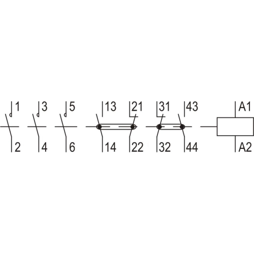 Stykač 140A 3P Elektropřístroj V140F 220-230V/50HZ 2NO+2NC (obrázek 2)