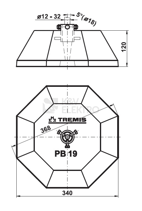 Obrázek produktu  Betonový podstavec 19kg PB19 TREMIS V545 1